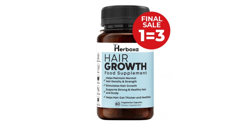 Herboxa Hair Growth | s vitamínem A, C, D3, zinkem, železem a biotinem